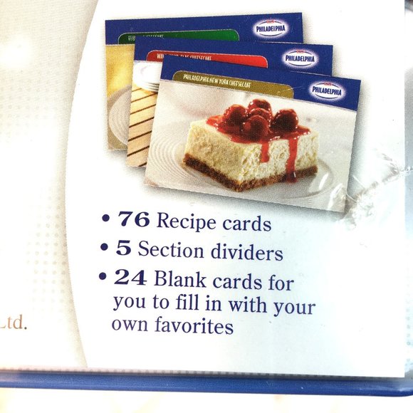 Philadelphia Cream Cheese Recipes Collector Tin NIB - Picture 5 of 6